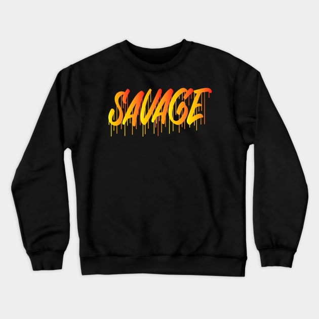 Savage gold Crewneck Sweatshirt by Biggy man